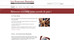 Desktop Screenshot of les-nouveaux-humains.com